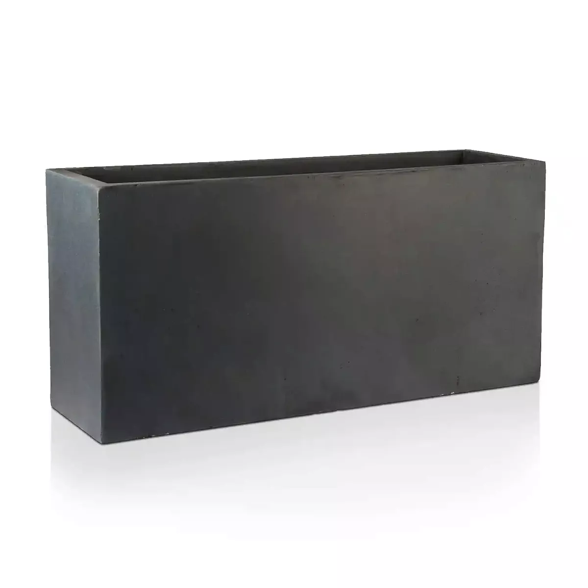 IDEALIST Lite Contemporary Trough Garden Planter, Faux Lead Light Concrete Outdoor Large Plant Pot H41 L85 W26 cm, 91L - Image 8